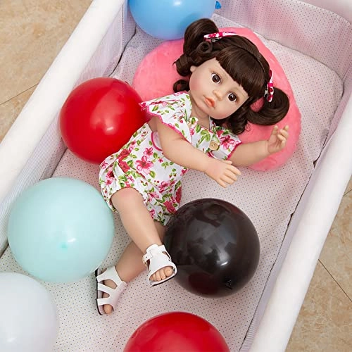 Reborn Baby Doll - 22 Inch Vinyl Brown Eyes