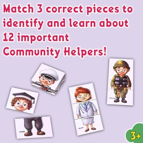 Learn & Play - Community Helpers Puzzle Game - 30 months and up 36 pieces