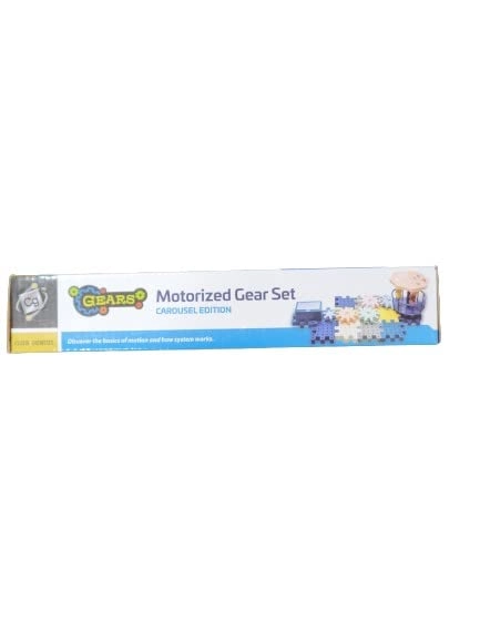Motorized Gear Set - Engineering Science Technology Mathematics - 3 months and up 33 pieces