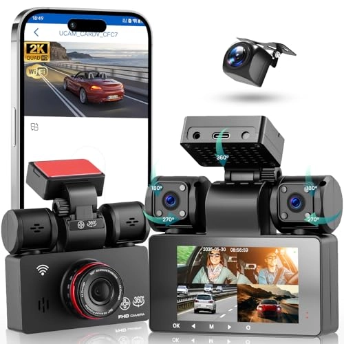 Car Dashcam - 2K 3x1080P