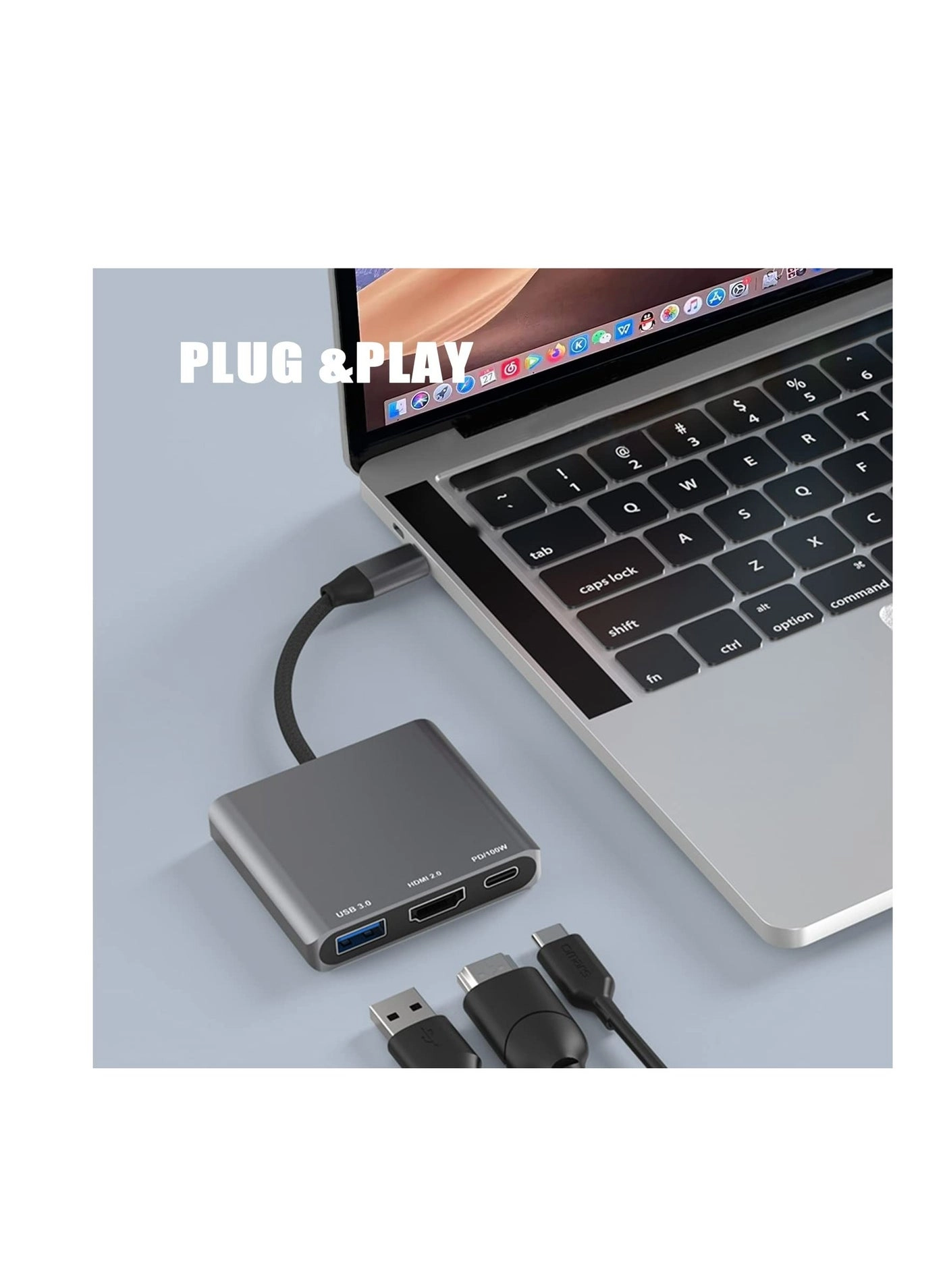 USB C to HDMI Multiport Adapter - USB3.0 4K 60Hz