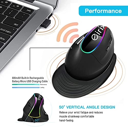 Ergonomic Vertical Mouse - Wireless