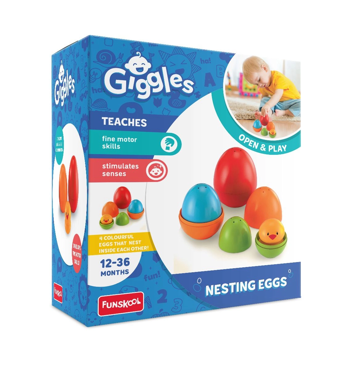 Nesting Eggs - 12 months+ 5 pieces
