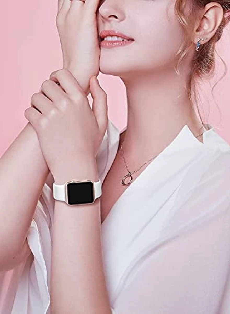 Silicone Sport Watch Band for Apple Watch Series Ultra/8/7/6/5/4/3/2/1/SE (38/40/41mm)