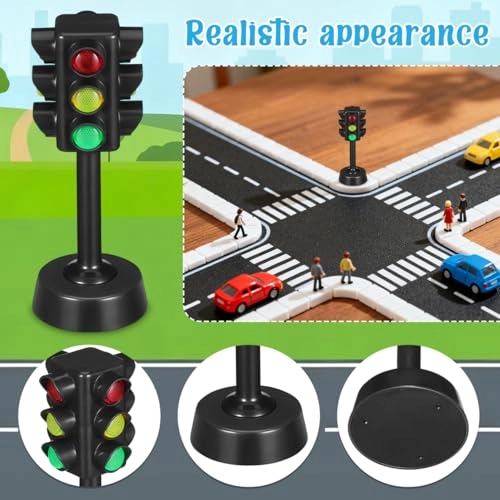 Miniature Toy Traffic Lights - 12 months and up 12 pieces