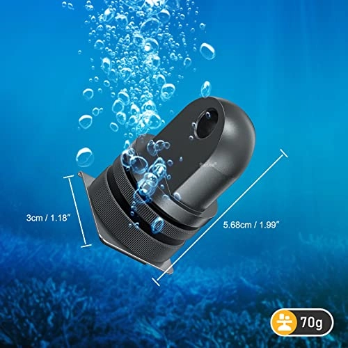 Diving Cold Shoe Adapter - YS Head Dual Nut Screw Stand Aluminum