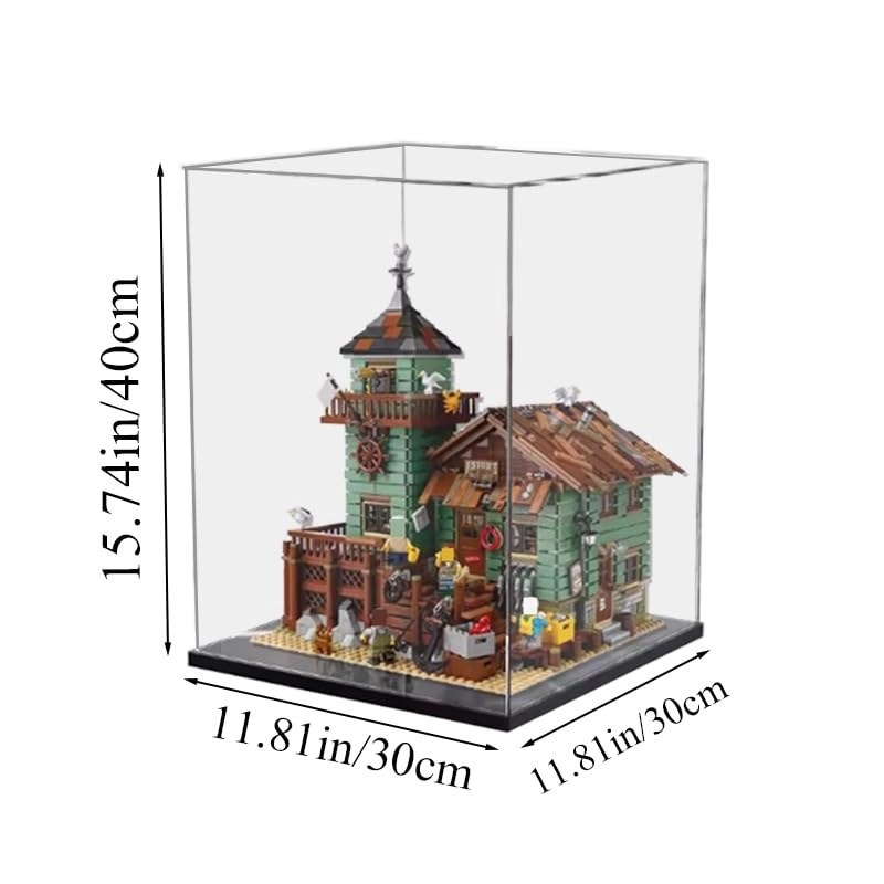 Display Case for 21310 - 11.81x11.81x15.74in. Black Bottom