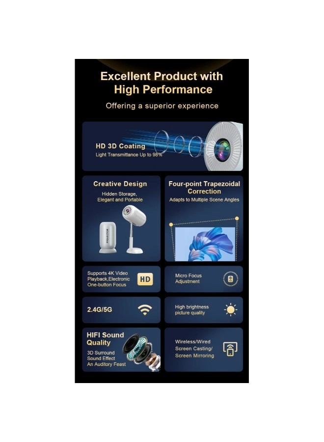 Portable Projector Pocket - 1080P