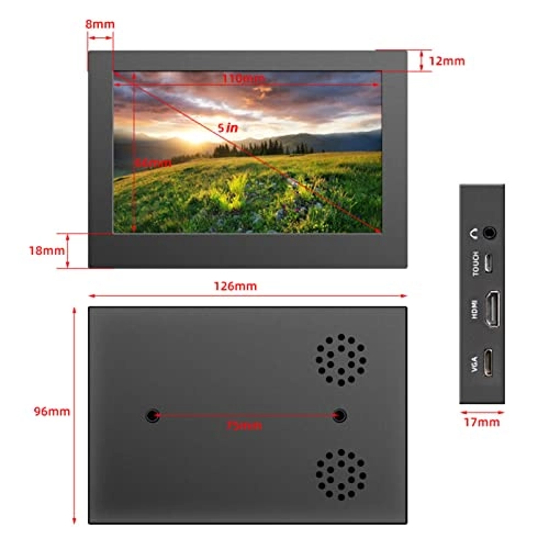 Monitor - ASHATA3xpvnfs4ie 5in 1024x768