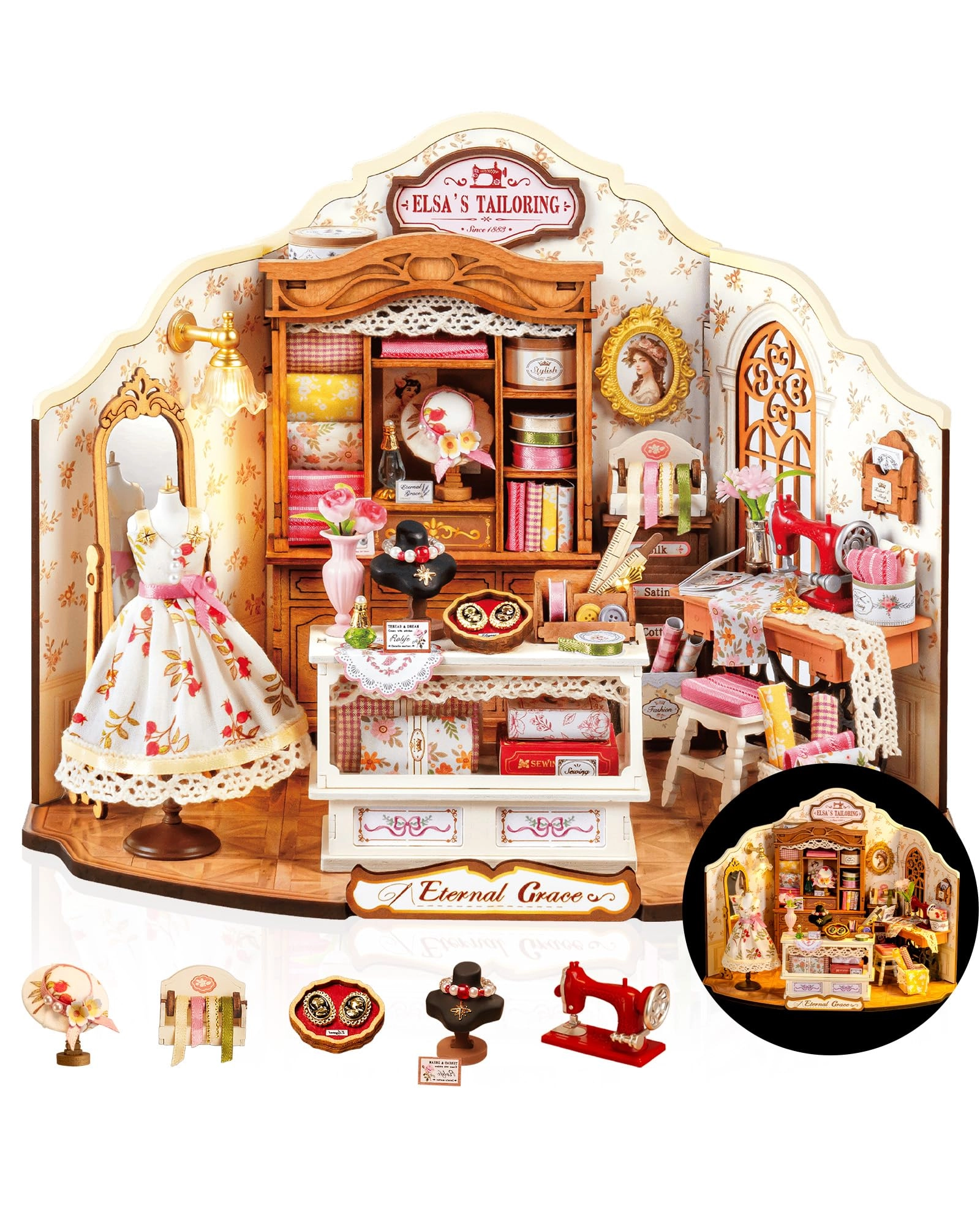 Elsa's Tailoring - DIY Miniature House Kit