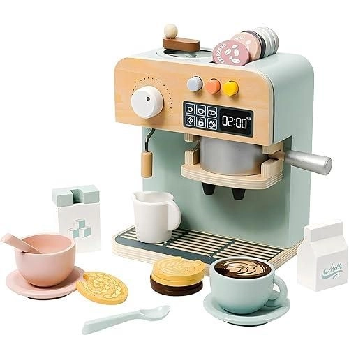Factory Price Wooden Children Coffee Maker Pretend Play Set - 23 pcs (FP-2104-59)