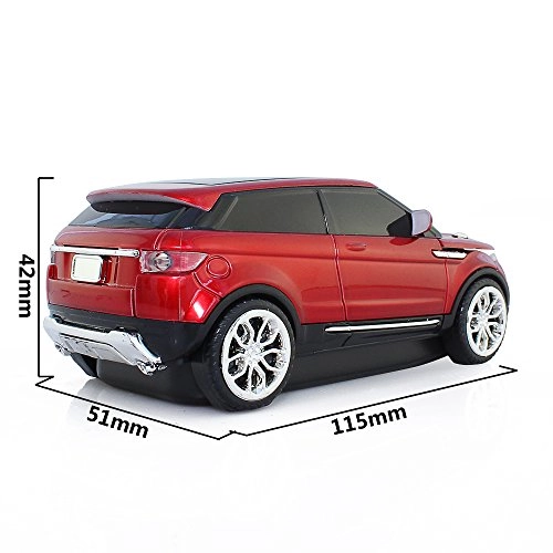 Roadster Sports Car Shape Mouse - Wireless