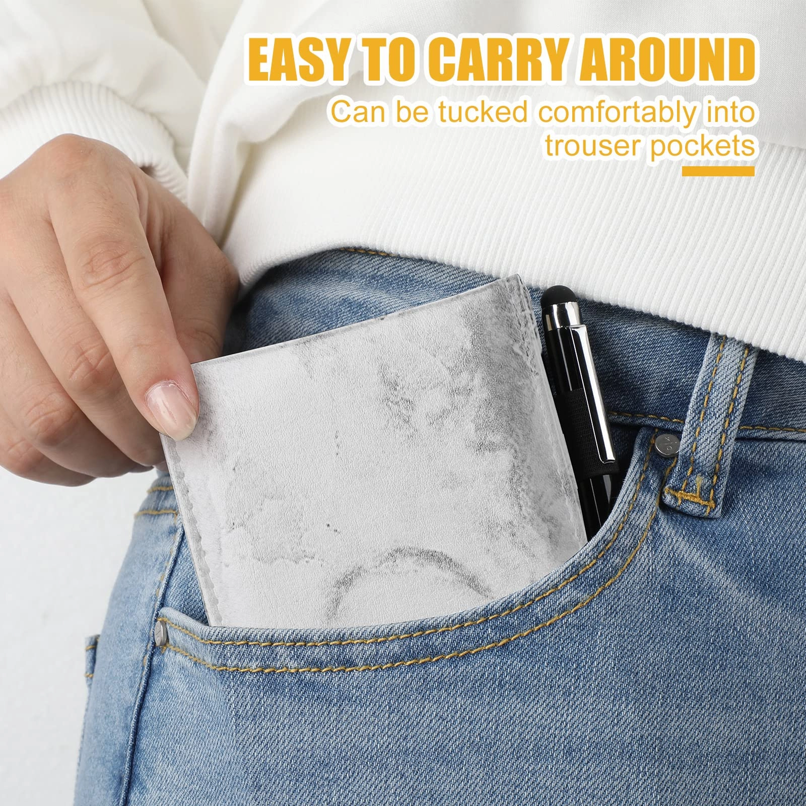 Mini Pocket Notepad Holder - 50 Lined Sheets 10 Pcs