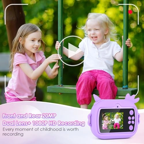 GuKKK 1080P Children's Camera - 2.4 Inch Screen 32GB Set