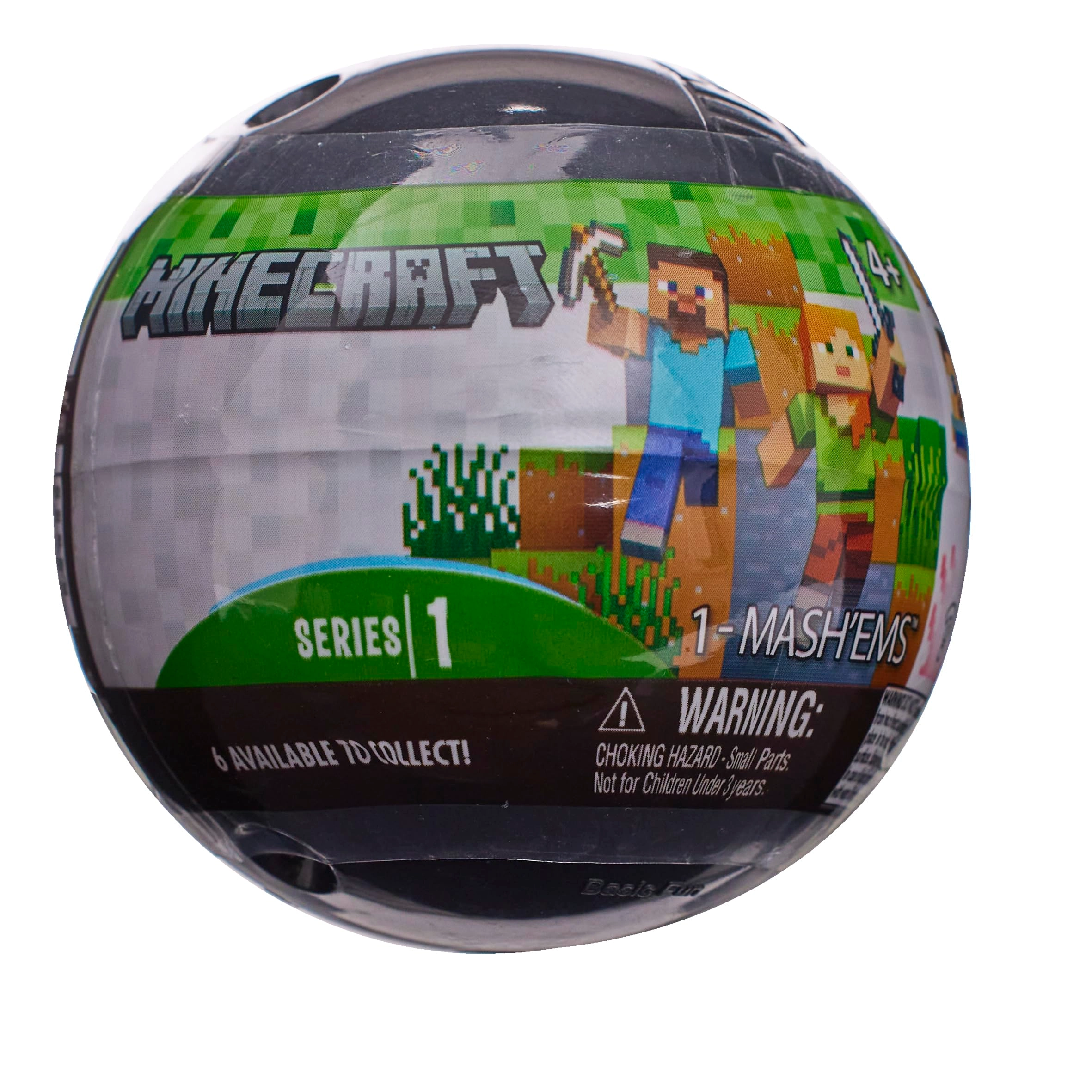 Minecraft Collectable Squishy Characters - Steve, Creeper, Enderman 4.0 count