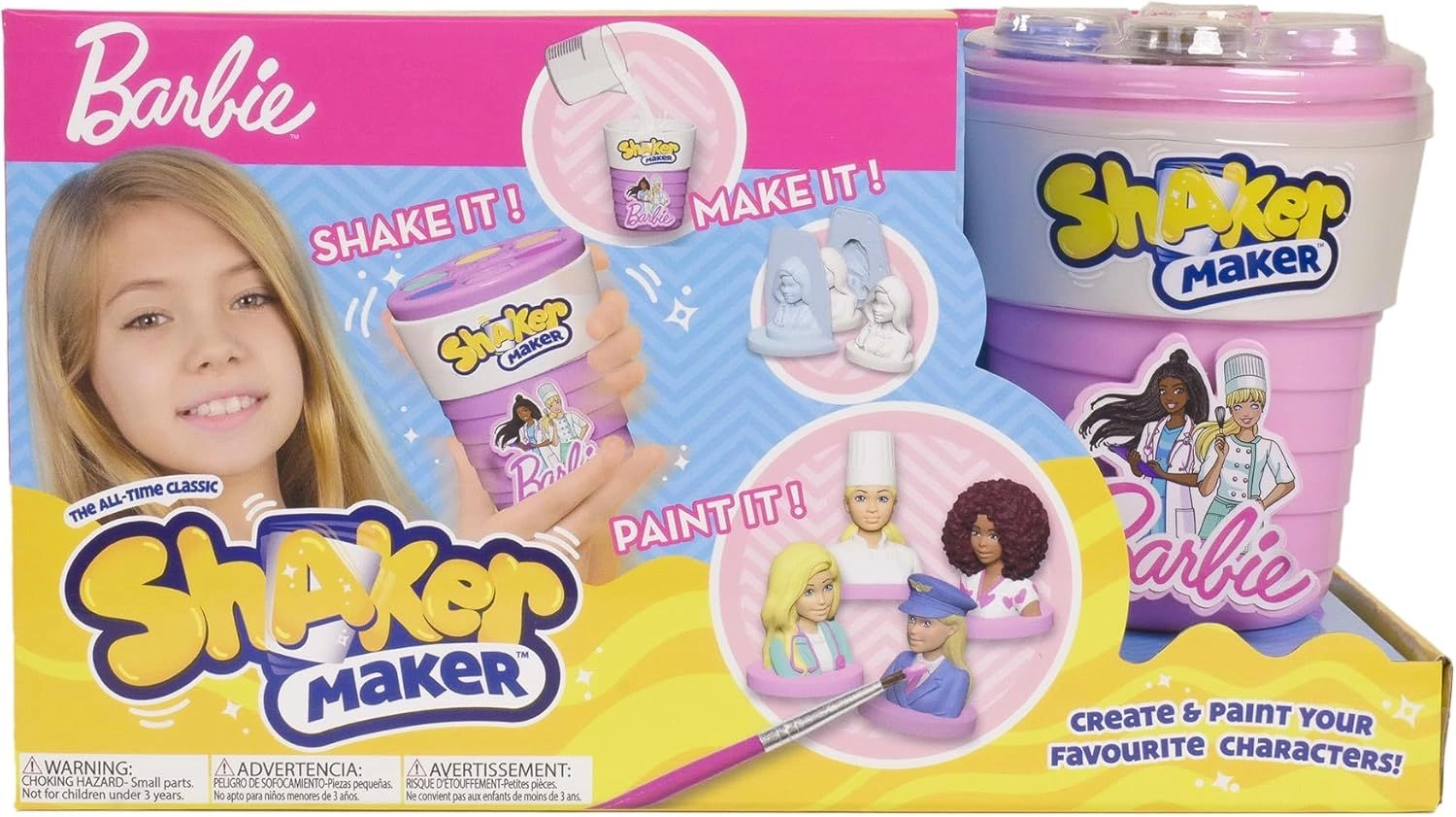 Barbie Shaker Maker - Pink Ages 5+