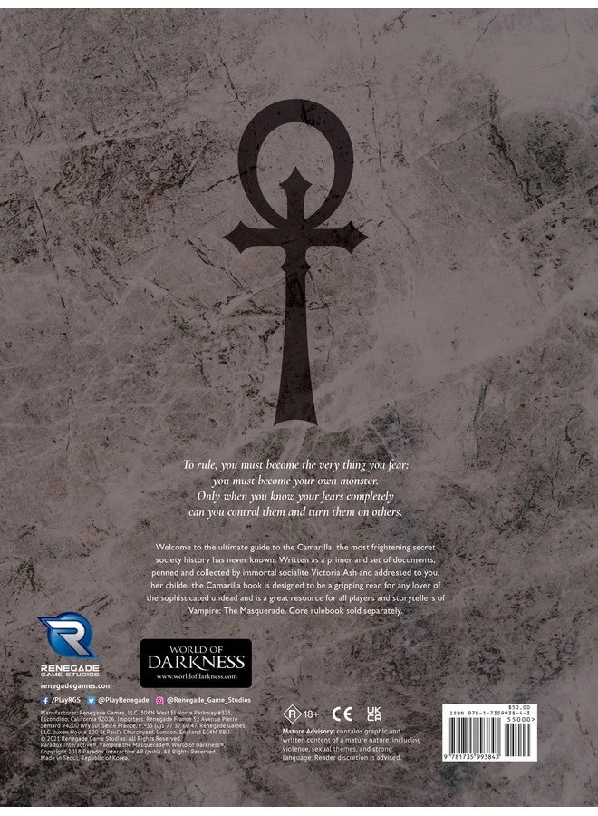 Vampire: The Masquerade: 5Th Edition Camarilla Sourcebook - Roleplaying Game