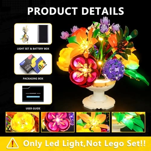 Light Kit for LEGO 10345 Flower Arrangement - Plastic