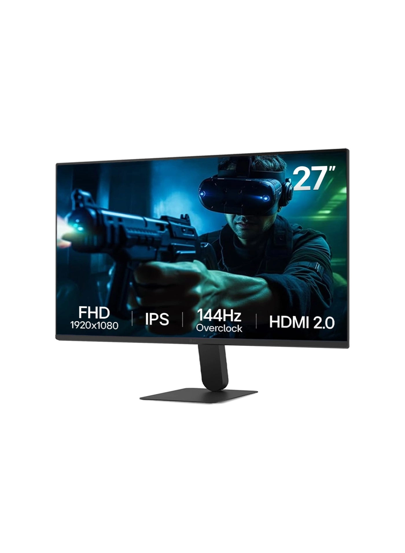 Gaming PC - 16GB 1TB i5-12400F + Monitor + Keyboard Mouse Headset + Windows 11 Pro