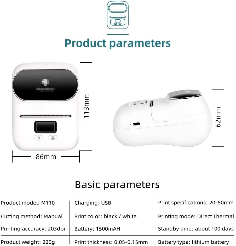 Label Maker - thermal printing 20-50mm