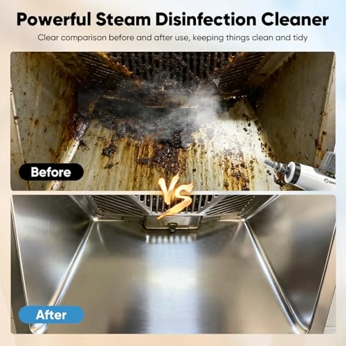 Handheld Steam Cleaner - 1050W Portable White