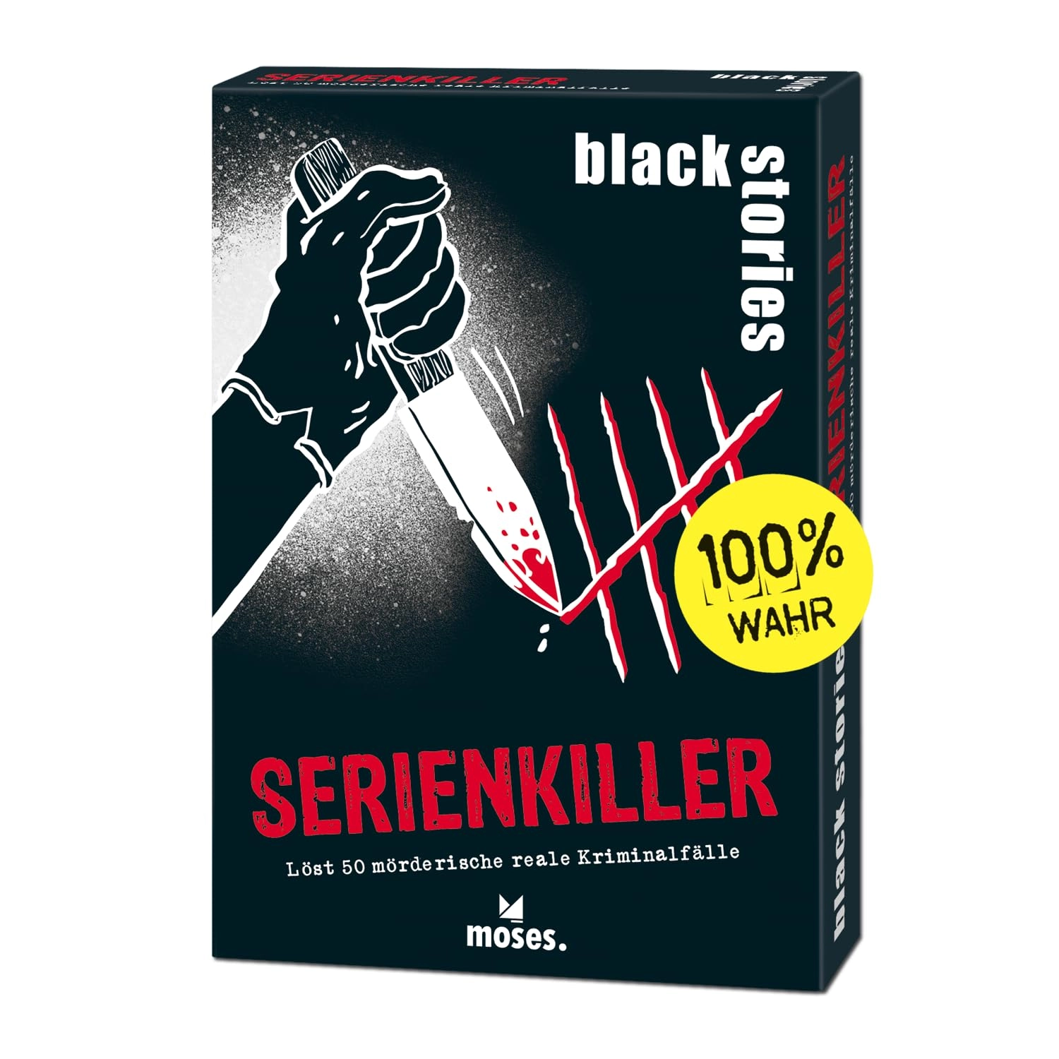 moses. black stories Serienkiller - 50 Rätselkarten (German)