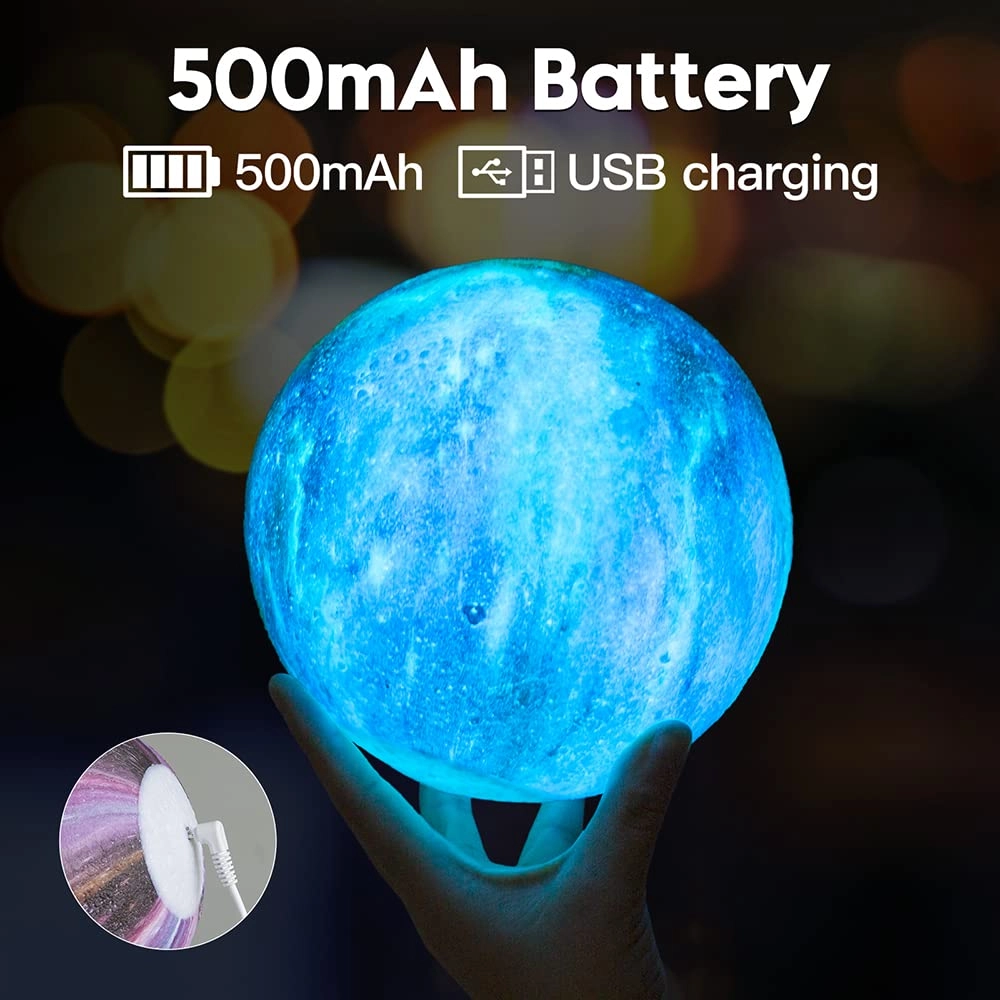 Moon Lamp - Battery Powered Multicolor