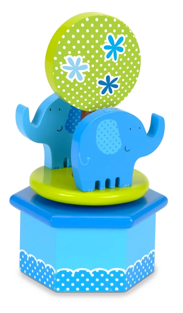 Blue Elephants Music Box - 3 +