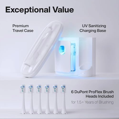 Black Series PRO - UltraWhitening 5 Modes 6 ProFlex Brush Heads