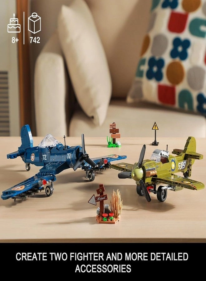 F4U + Spitfire - WW2 Lego