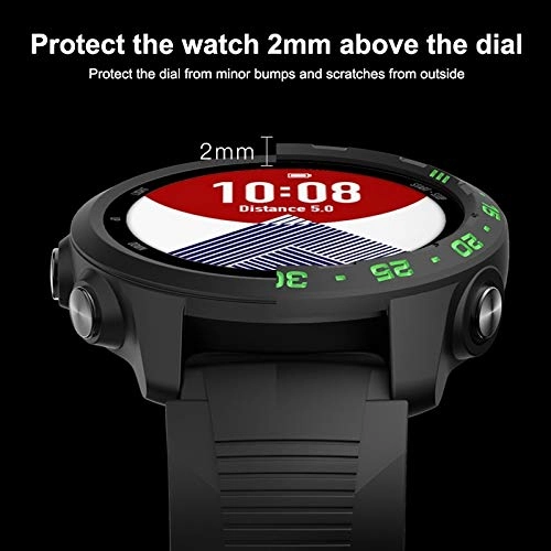 Protective Case for Garmin Forerunner 245 / 245M - TPU Black+Red