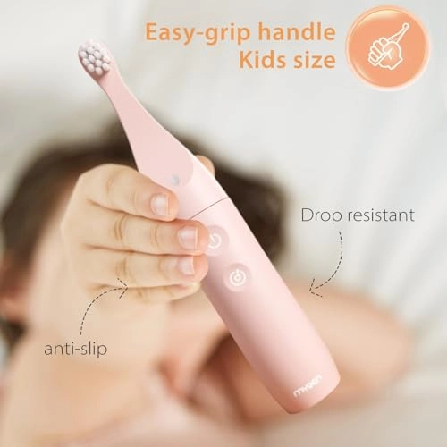 Kids Electric Toothbrush - Small Size Rechargeable 2 Soft DuPont Heads