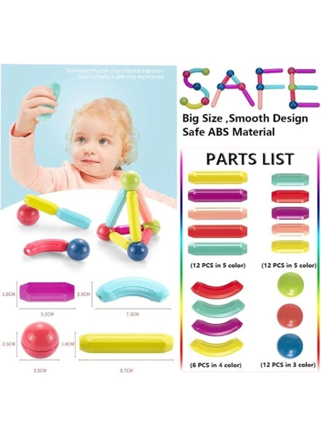 Puzzle magnetic building block - 42 pcs