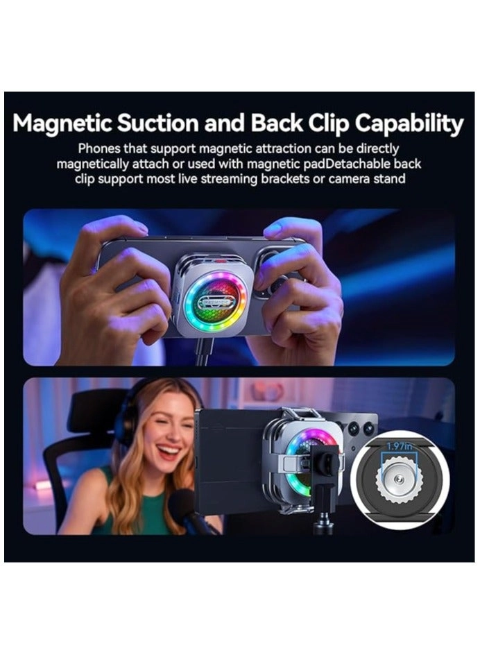 6 Pro Magnetic Phone/Tablet Cooler - 30W Ultra-Cooling 35W Mini GaN Charger Magnetic Mount