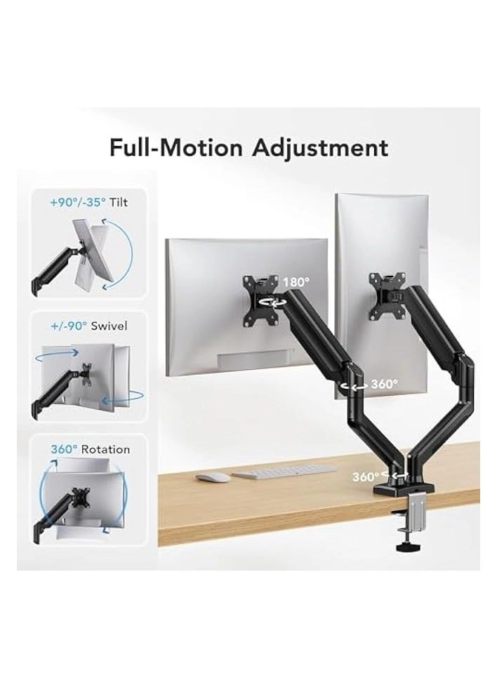 Dual Monitor Mount - 2 Monitors 32 inches 75mm or 100mm