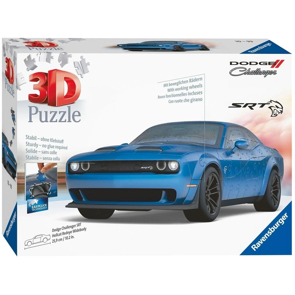 RAVENSBURGER PUZZLES Dodge Challenger Srt Hellcat Redeye Widebody 3D Puzzle (11283-8) - 108 pcs