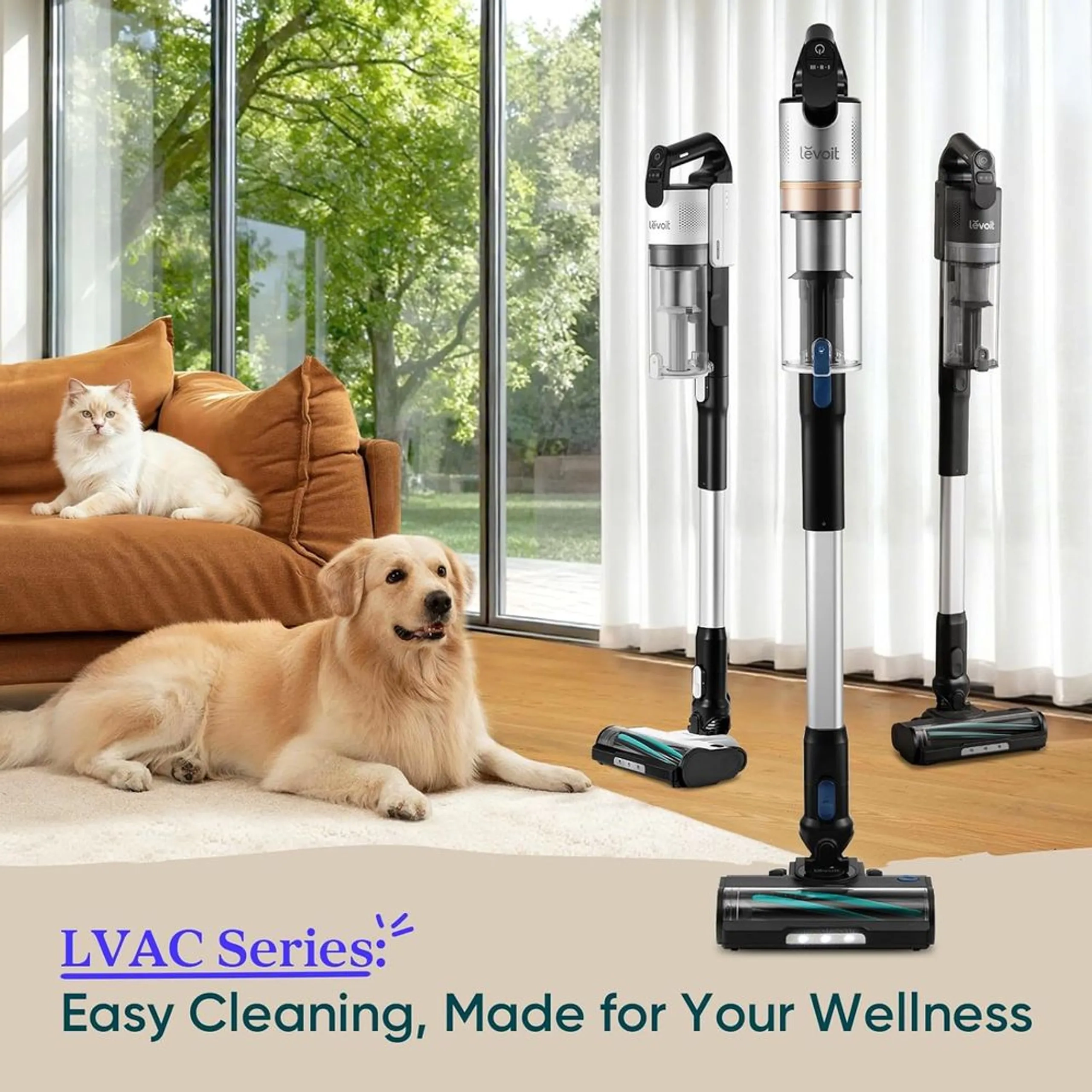 Cordless Vacuum Cleaner With HEPA Filter (LVAC-300)