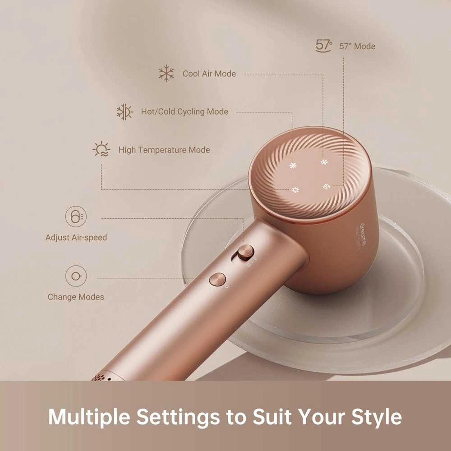 GLORY HAIR DRYER - 1600W 110000rpm 70m/s