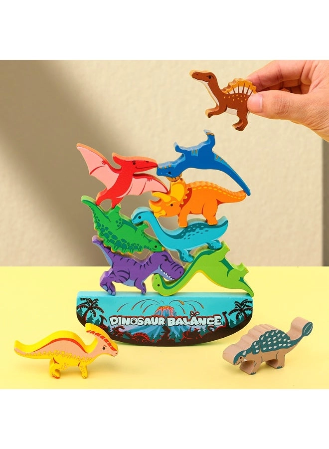 Dinosaur Stacking - Wood multicolour