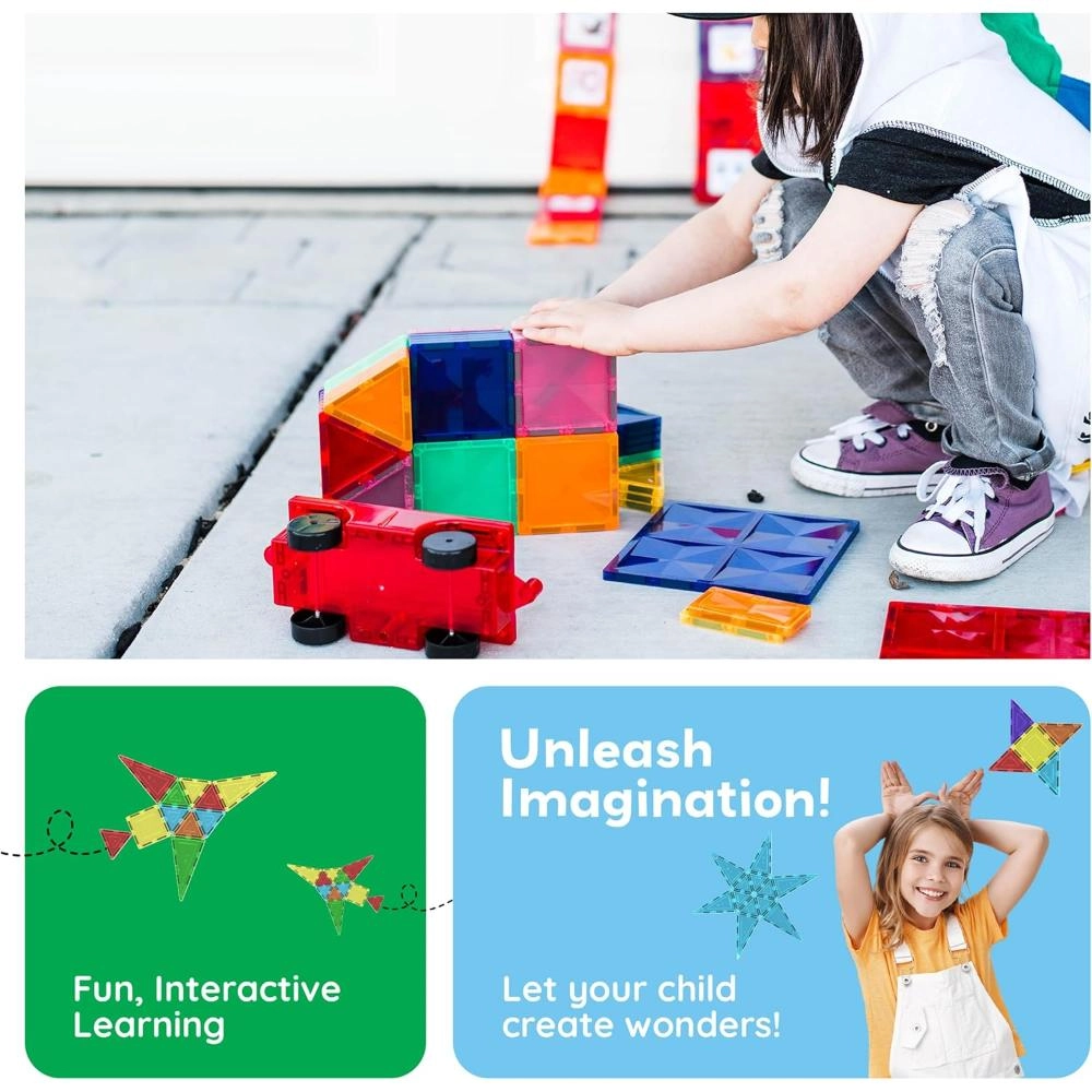 Magnetic Tiles - 60 pcs