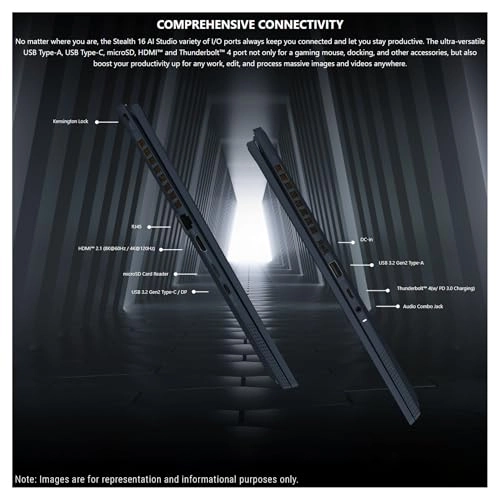 Stealth 16 AI Ultra Thin - 16'' Ultra 9-185H 64GB DDR5 4TB SSD