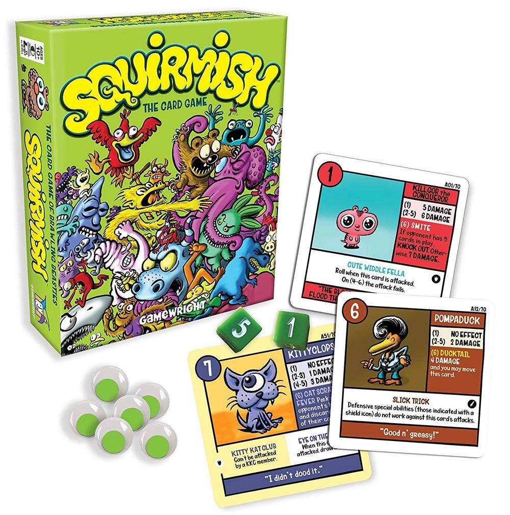 Gamewright Squirmish: The Card Game of Brawling Beasties