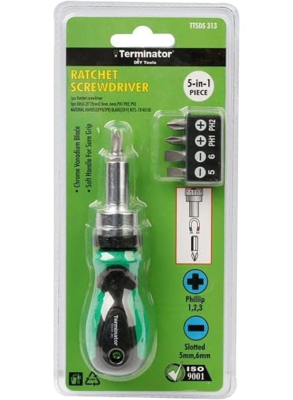 TT-SDS 313 Multi-Bit Screwdriver Set (5 Pcs)