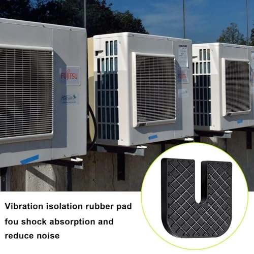 Rubber Isolator Pad - Suitable for air conditioning condensers, compressors, washers, and industrial equipment