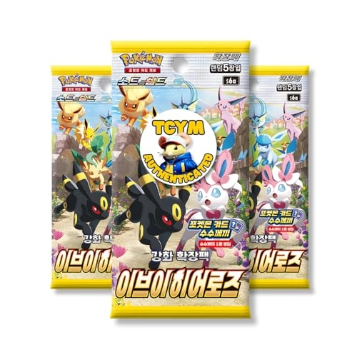 Evolving Skies Eevee Heroes Booster Pack - Korean 3pcs - 5pcs