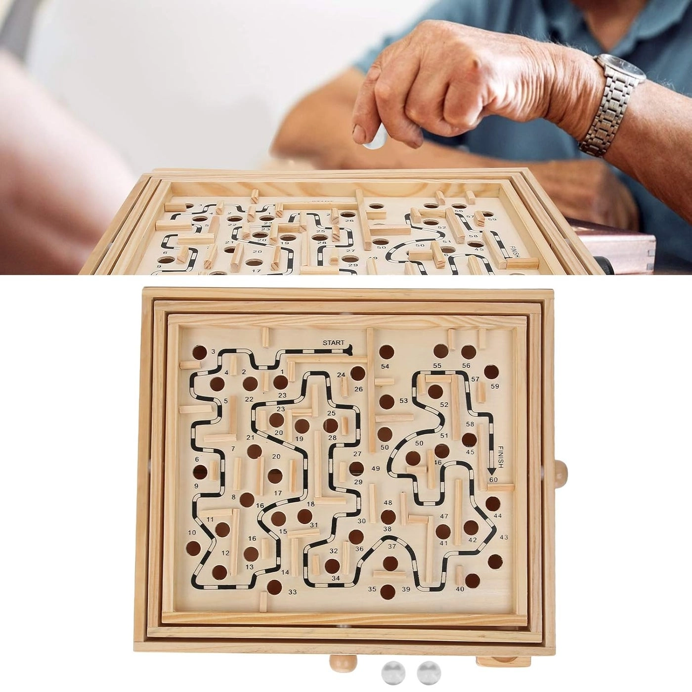Wooden Maze Puzzle