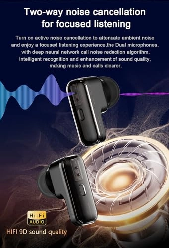 Smart Watch with Earbuds - 2.02"