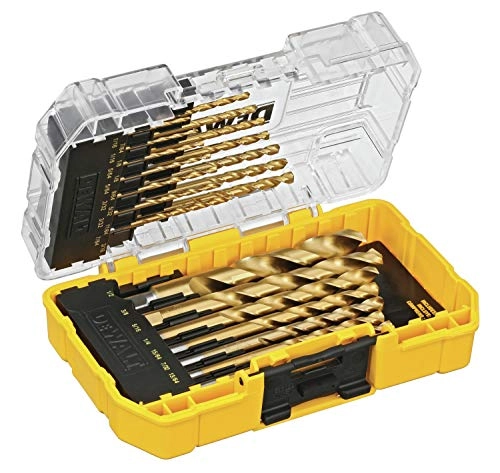 Titanium Nitride Coated Drill Bit Set - Titanium Nitride Coating 21-Piece