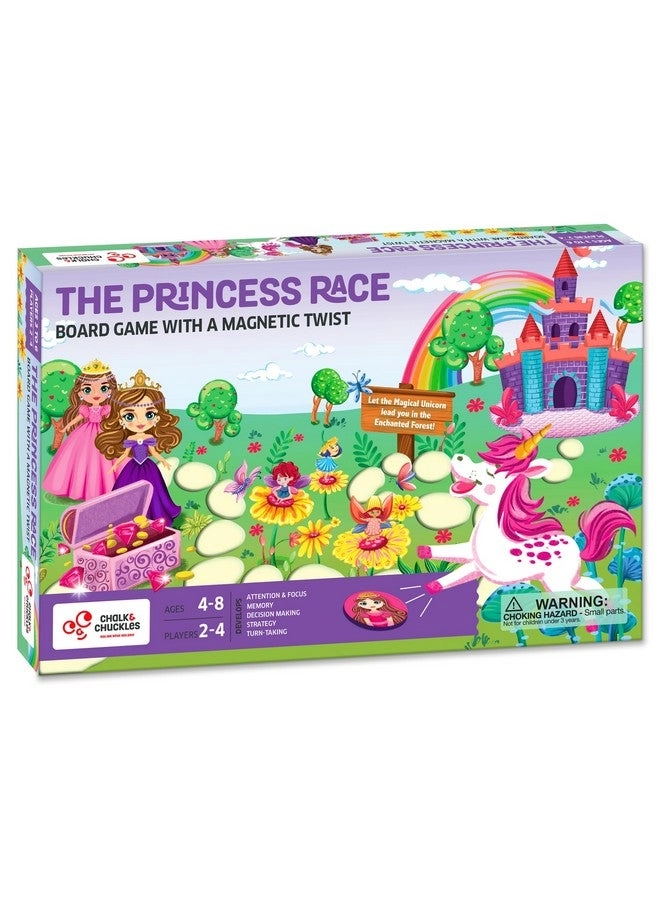 CHALK AND CHUCKLES Princess Race Board Game - Ages 3, 4, 5, 6, 7, 8 Years