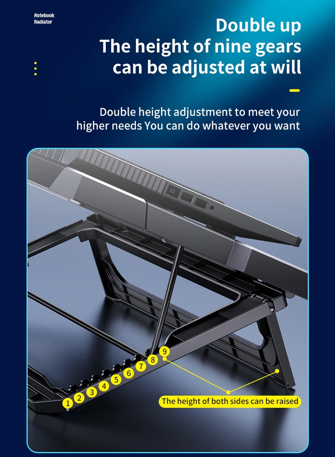 laptop cooling pad - 6 fans 18 inch